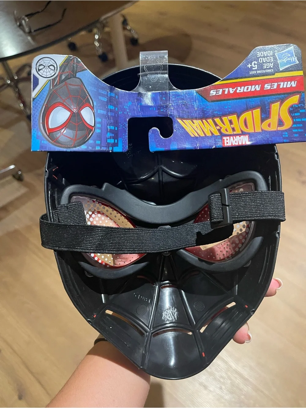 Marvel Black and Red Spider Mask - Kids Superhero Accessory